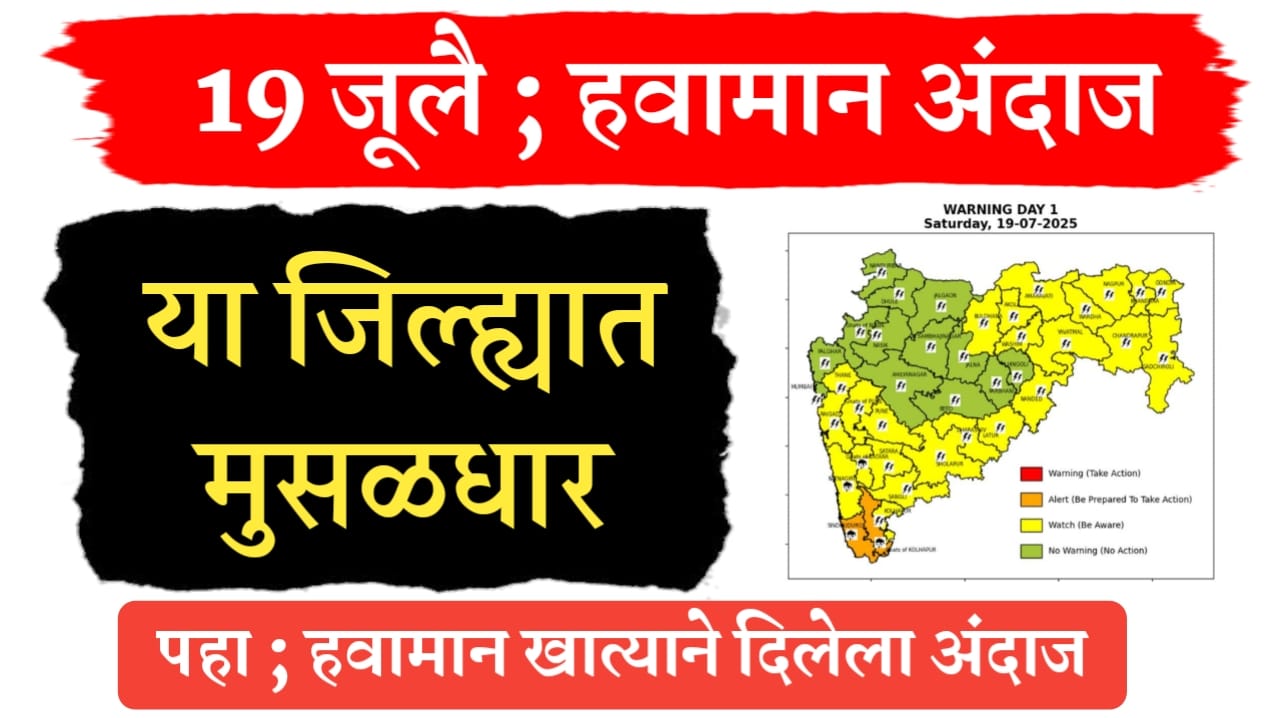 21 जूलै हवामान अंदाज